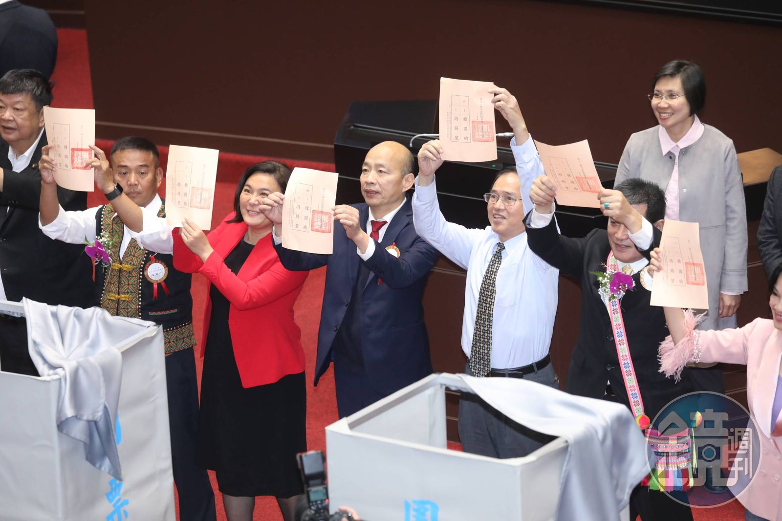 【新國會報到】泛藍54席票票入匭沒凸槌　韓國瑜當選立法院長