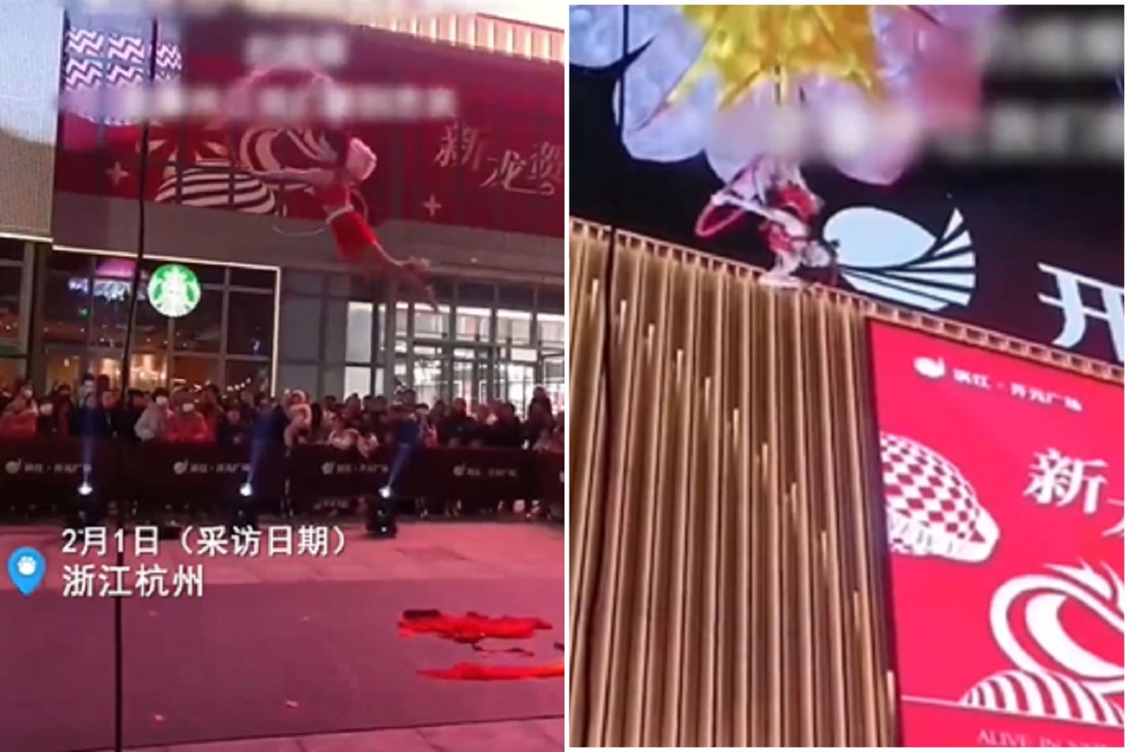 驚悚慎入！特技女演員高空表演　當場重摔墜地慘死